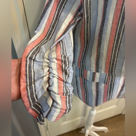 🖤”Laundry By Shelli Segal” NWT Multicolor Striped Blazer w/ Pockets - Picture 10 of 15